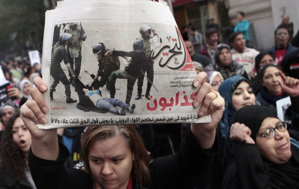 A luta das mulheres egípcias: contra a violência militar