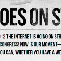 Apagão na internet contra o SOPA!
