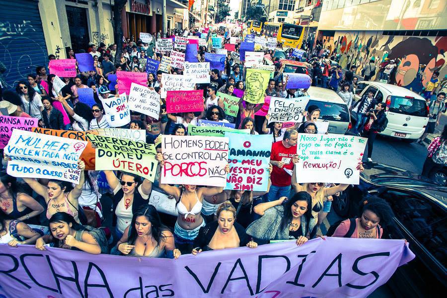 Na Marcha das Vadias, o Juntas! entra em campo contra o machismo e pelo Hexa dos direitos das mulheres!