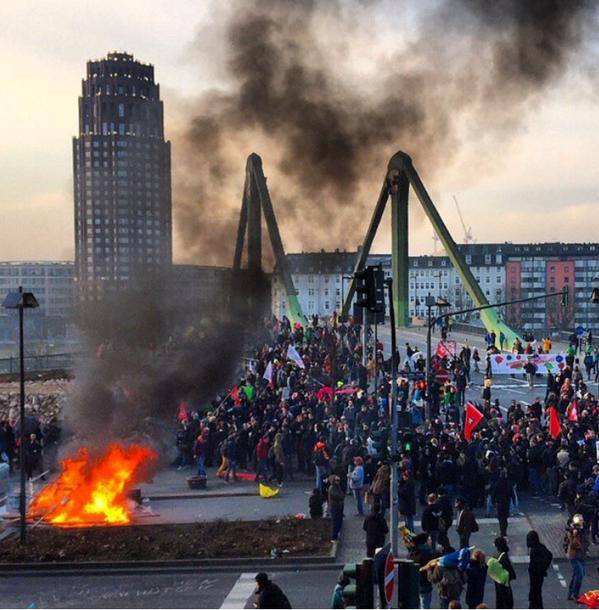#18M: Um grito anticapitalista em Frankfurt