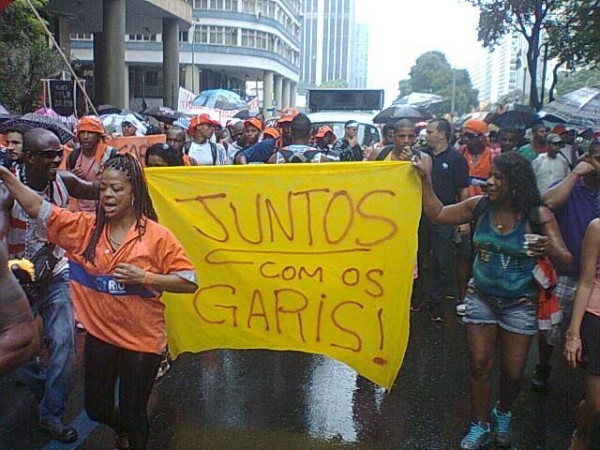 Nota de apoio e solidariedade aos garis do Rio de Janeiro demitidos pela Comlurb!