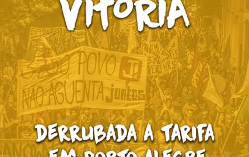 Vitória em Porto Alegre! Derrubado o aumento da tarifa!